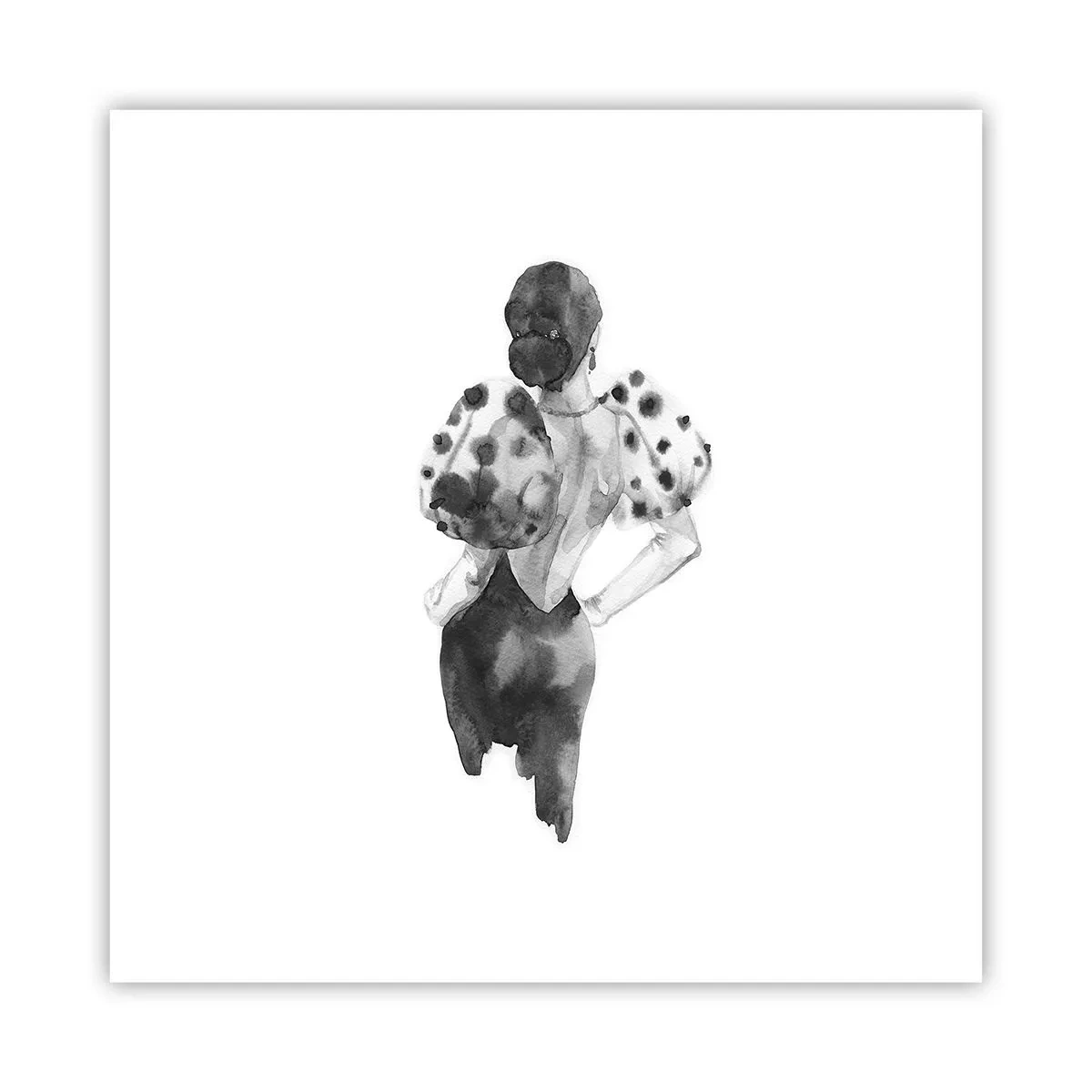 Plakat - Den gik lige forbi - 30x30 cm