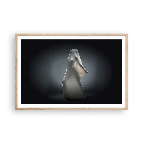 Plakat i ramme af lyst egetræ - Skjulte begær - 91x61 cm