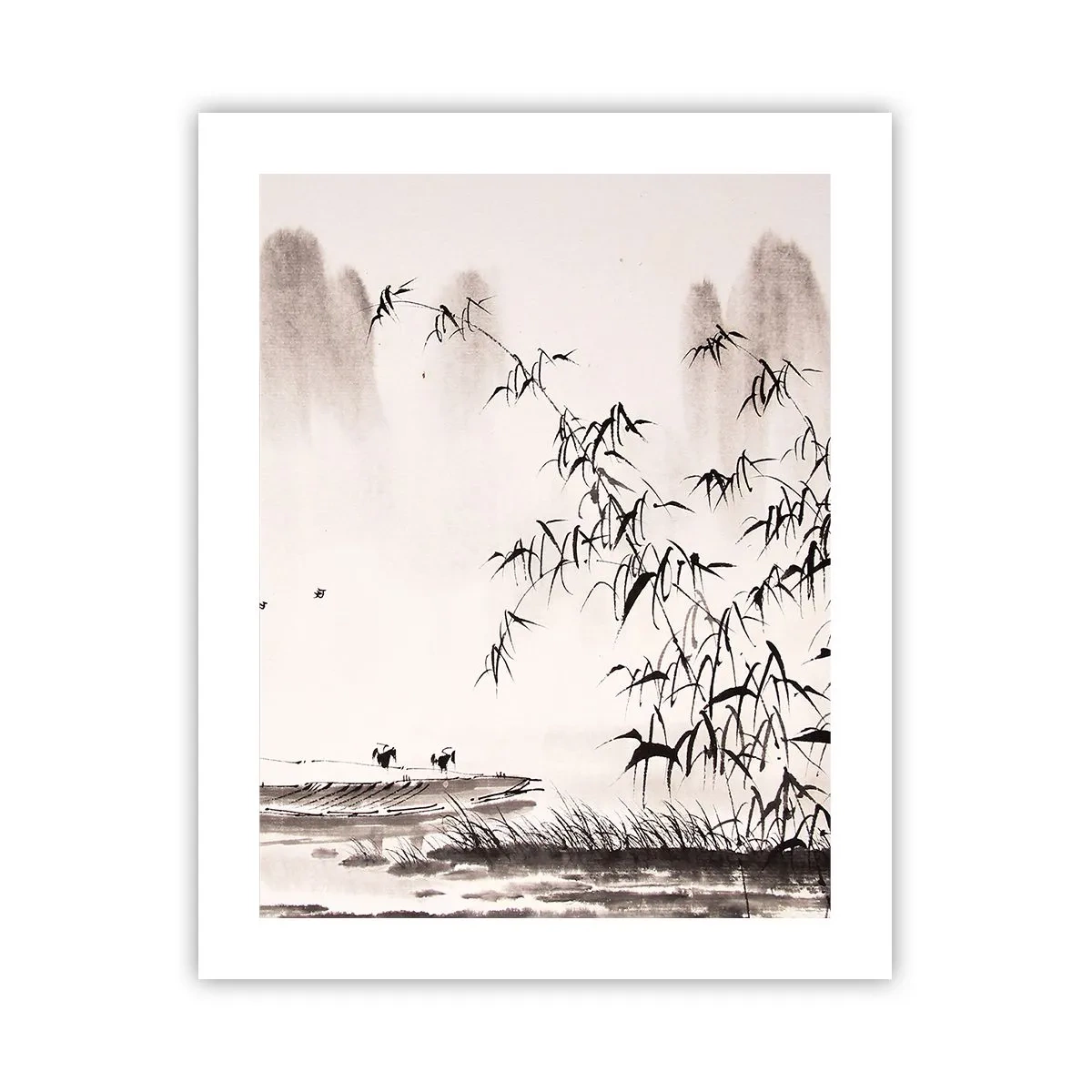 Plakat - Stilhed i rismarkerne - 40x50 cm