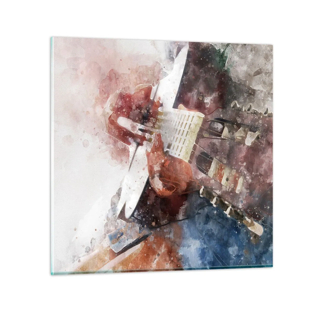 Billede på glas - Og hvad synes du? - 30x30 cm