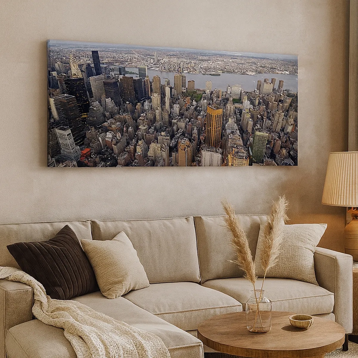 Lærredstryk - Billede på lærred - Tidens bankende hjerte - 30x30 cm