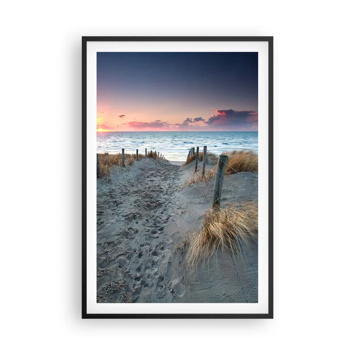 Plakat i sort ramme - Du har udgydt en regnbue af strålende pragt.... - 61x91 cm