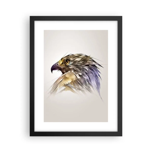 Plakat i sort ramme - Portræt af en kriger - 30x40 cm