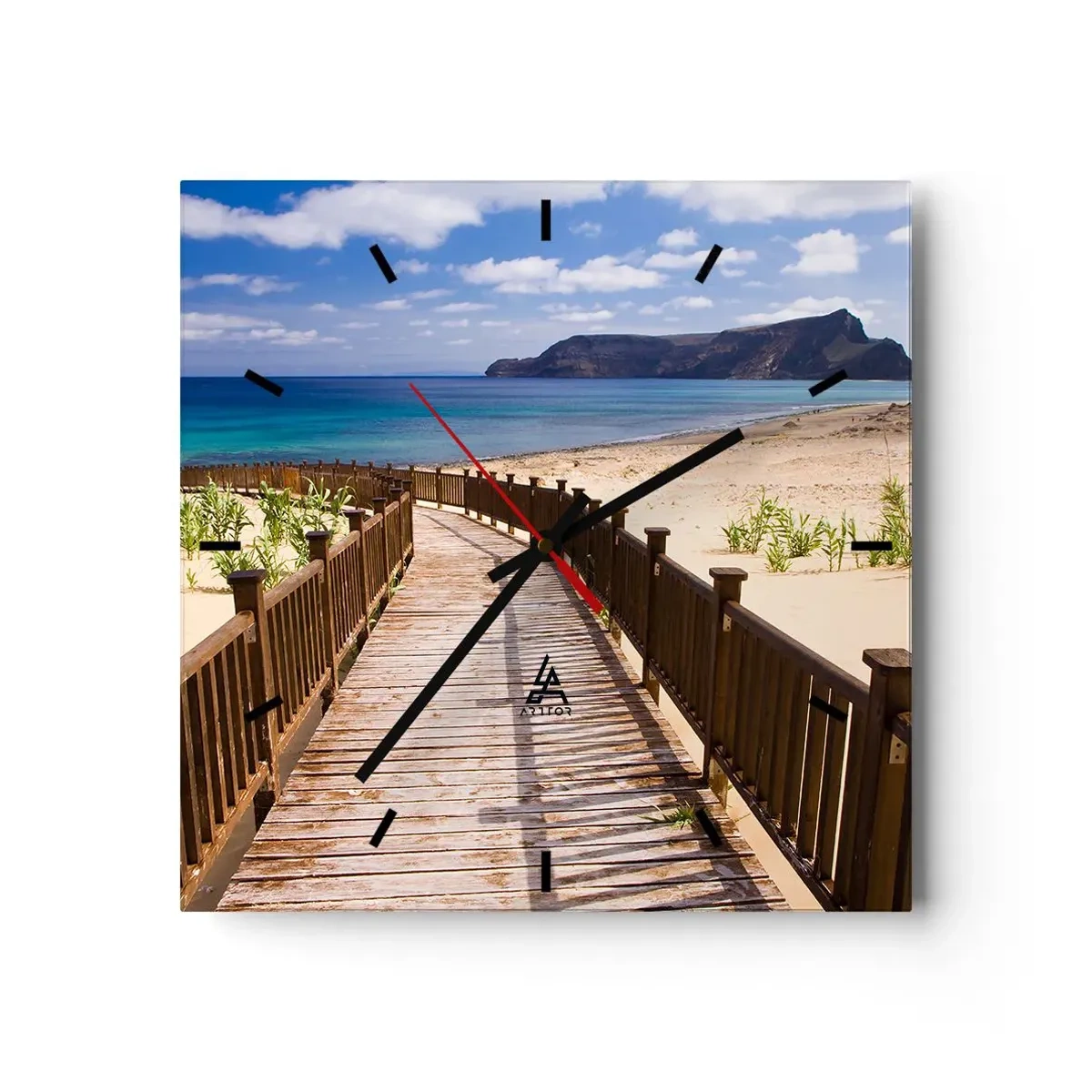 Vægur, Uret - Tag mig med til de glade øer - 40x40 cm