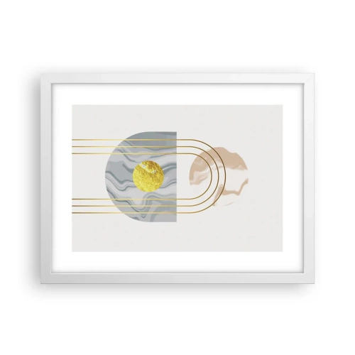 Plakat i hvid ramme - Lysstyrke og udstråling - 40x30 cm