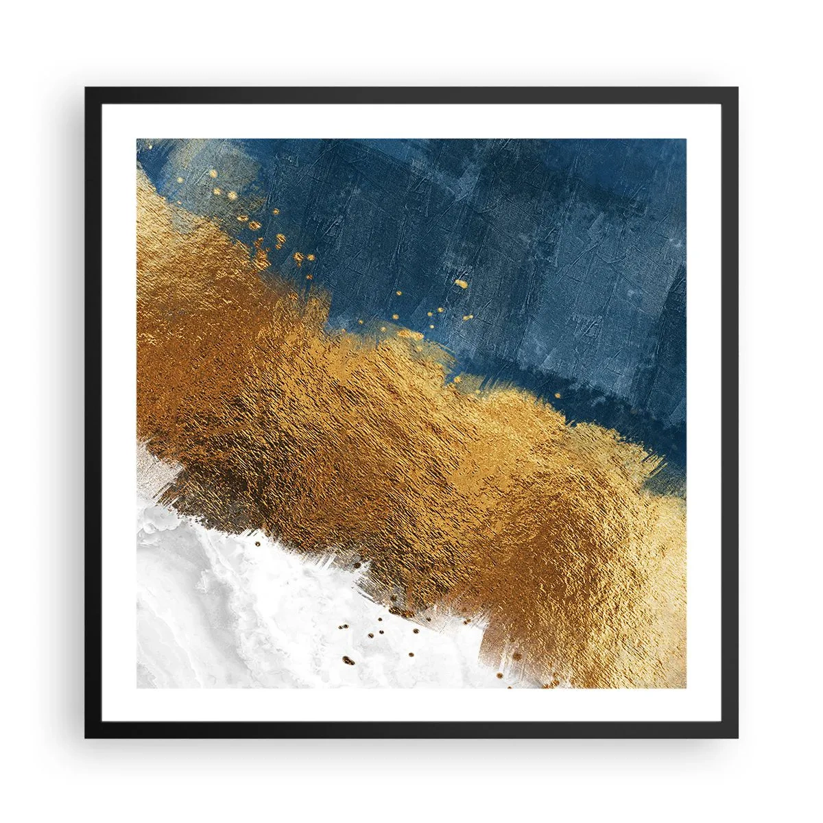 Plakat i sort ramme - Sommerens farver - 60x60 cm