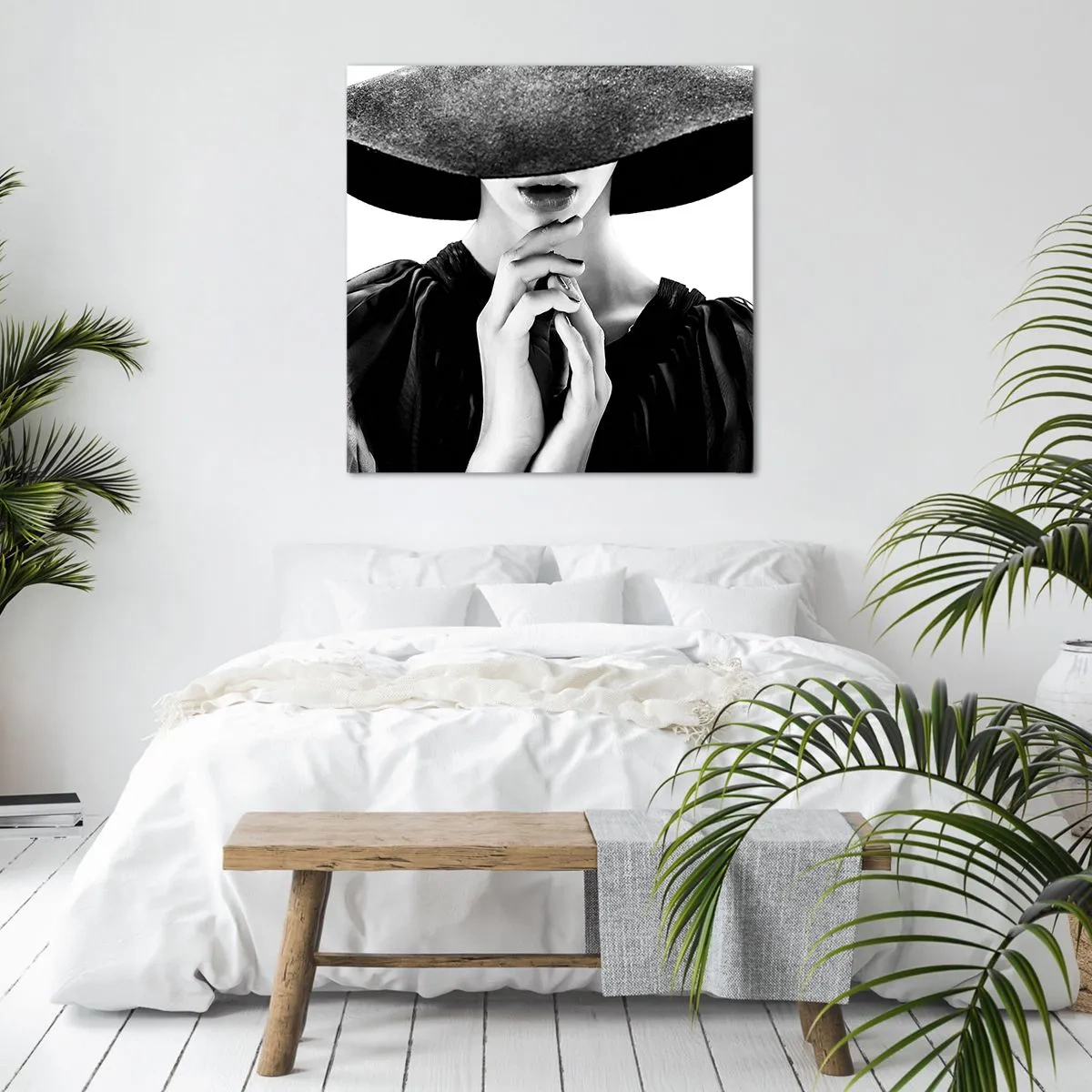 Lærredstryk - Billede på lærred - Usynlig skønhed - 60x60 cm