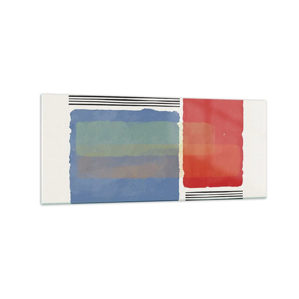 Billede på glas - Geometriens ånd og bogstav - 120x50 cm