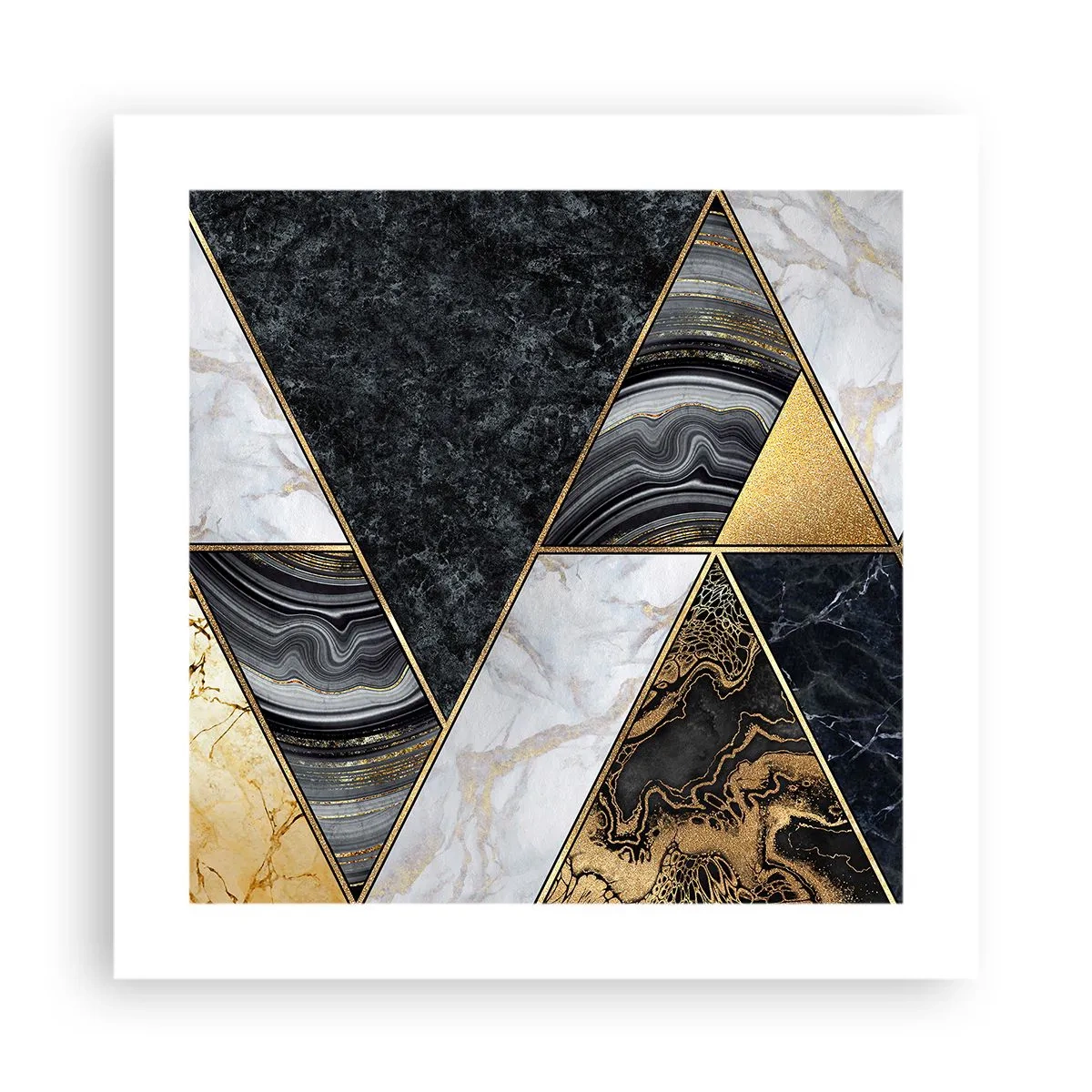 Plakat - Sten for sten - 40x40 cm