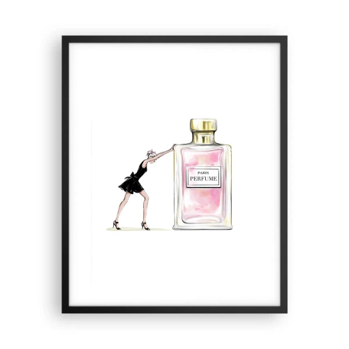 Plakat i sort ramme - Essensen af kvindelighed - 40x50 cm