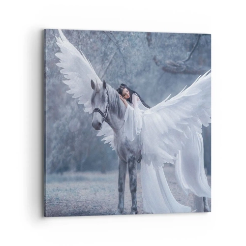 Lærredstryk - Billede på lærred - Inspireret øjeblik - 70x70 cm