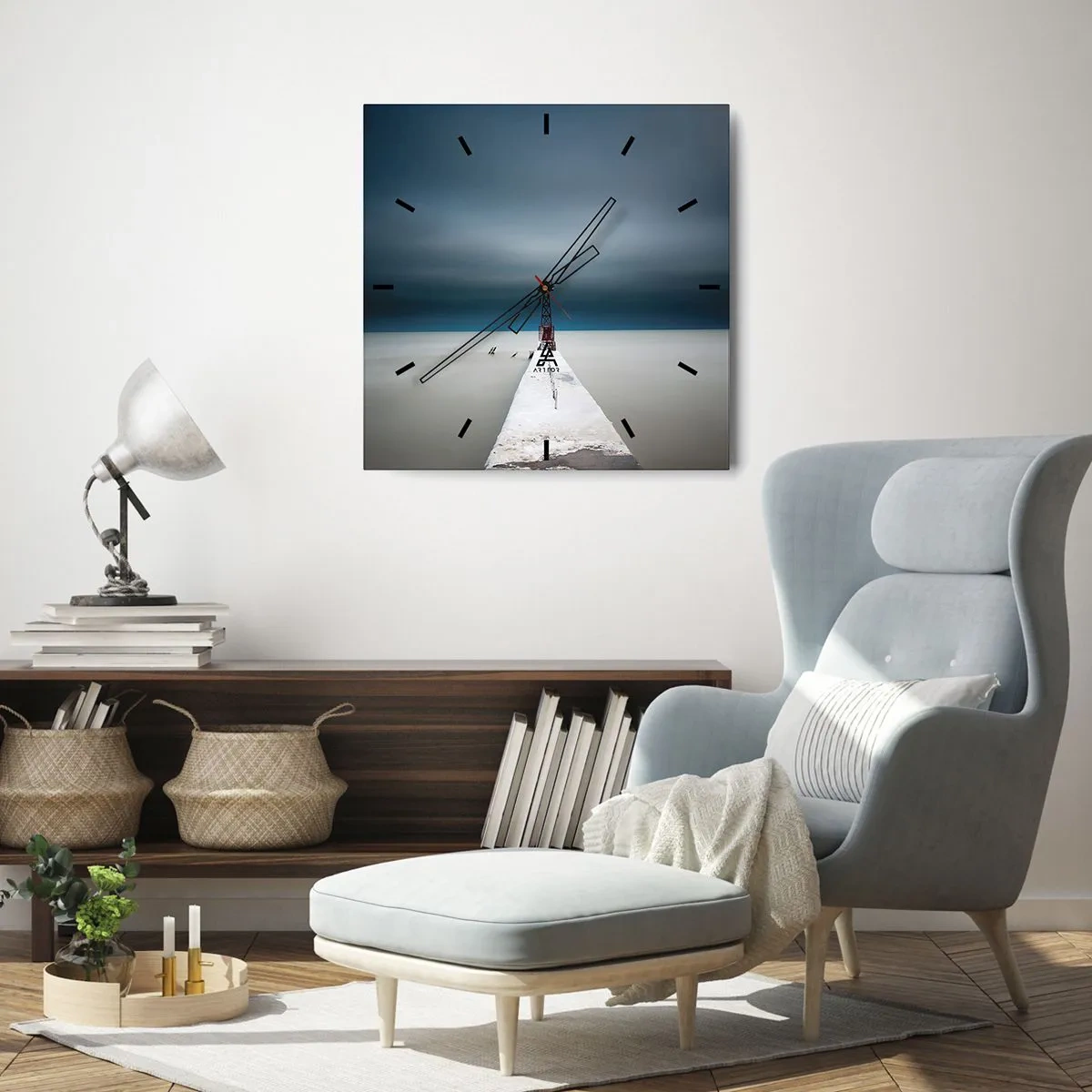 Vægur, Uret - At møde det uendelige - 40x40 cm