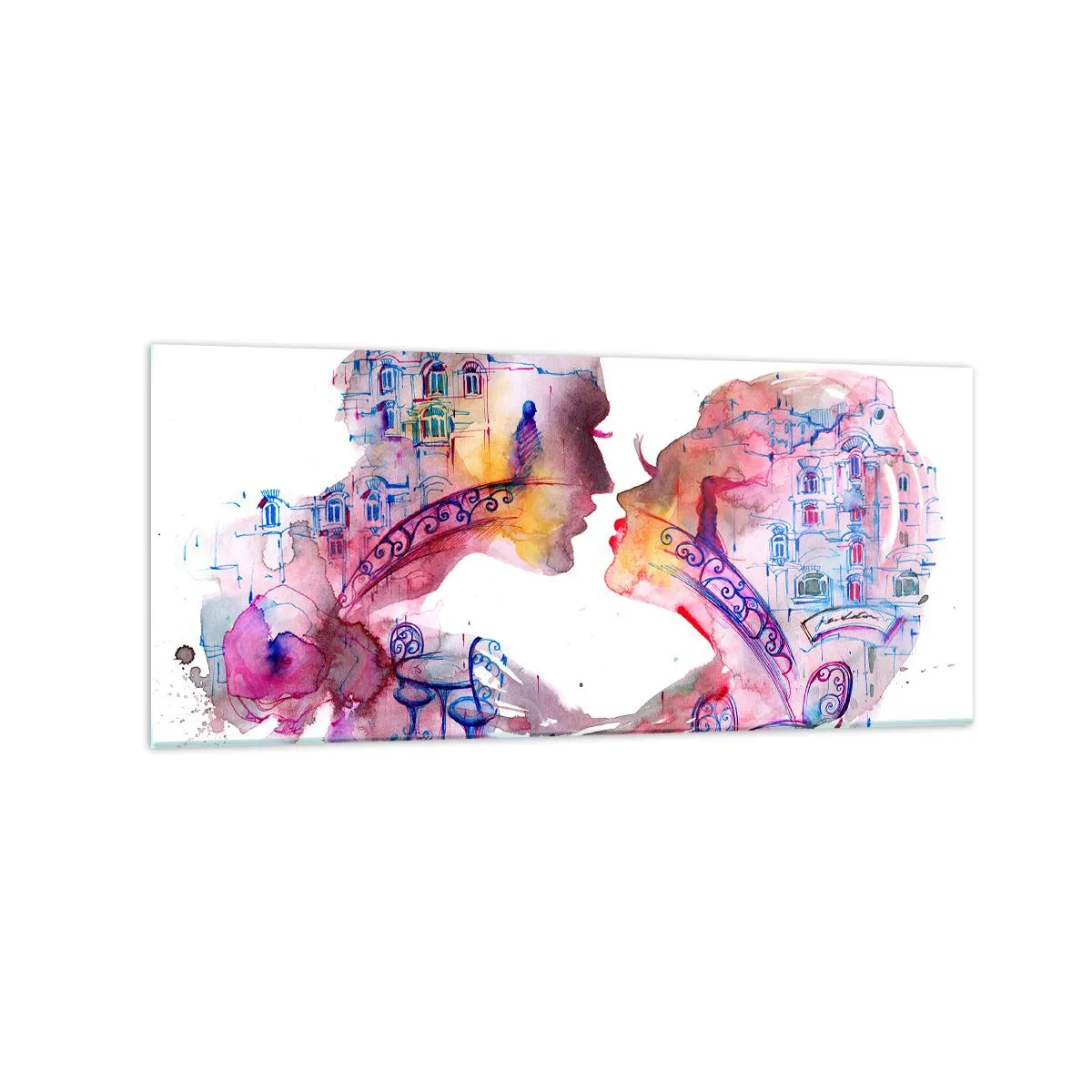 Billede på glas - Sukkenes hemmelige bro - 120x50 cm