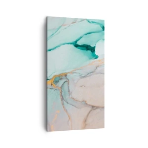 Lærredstryk - Billede på lærred - Dans af former og farver - 45x80 cm