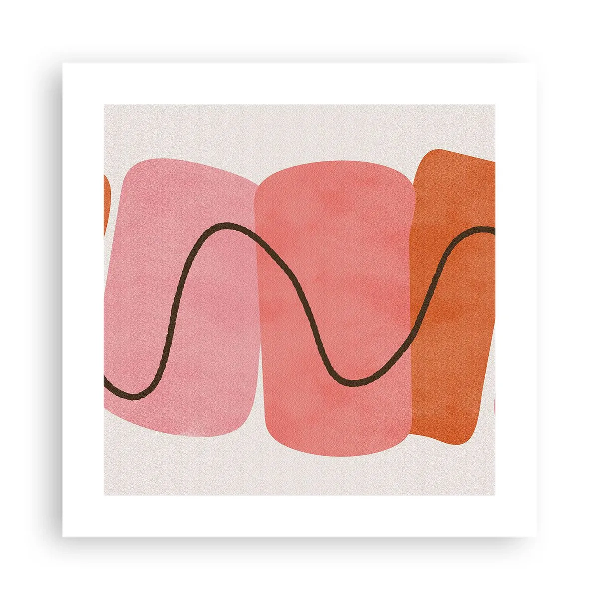 Plakat - Formernes blide bevægelse - 40x40 cm
