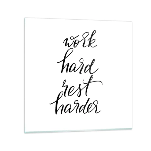 Billede på glas - Balance i livet - 60x60 cm