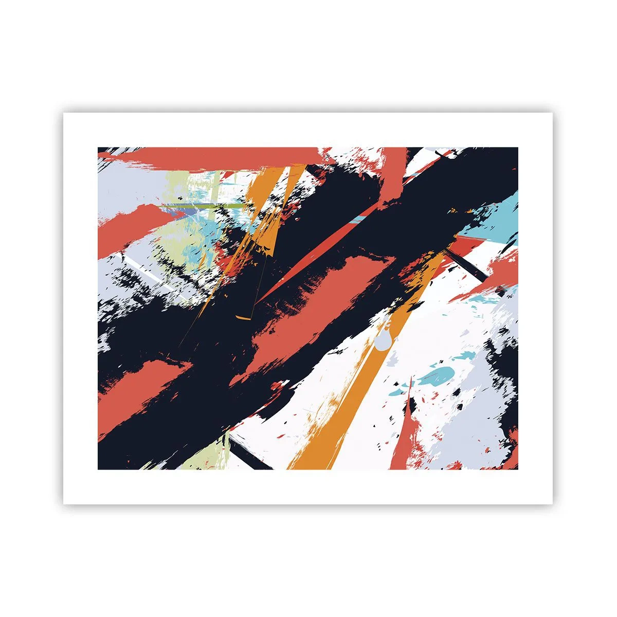 Plakat - Dynamisk sammensætning - 50x40 cm