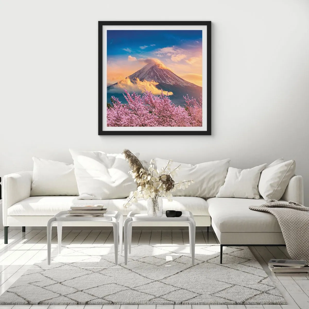 Plakat i sort ramme - Japansk hellighed - 50x50 cm