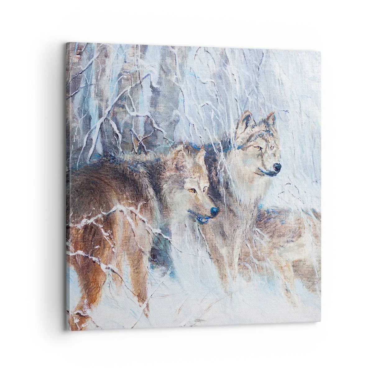 Lærredstryk - Billede på lærred - OBS! På vej... - 60x60 cm