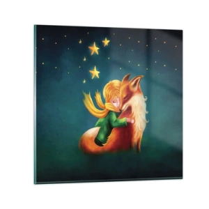 Billede på glas - Lille Prins - 70x70 cm