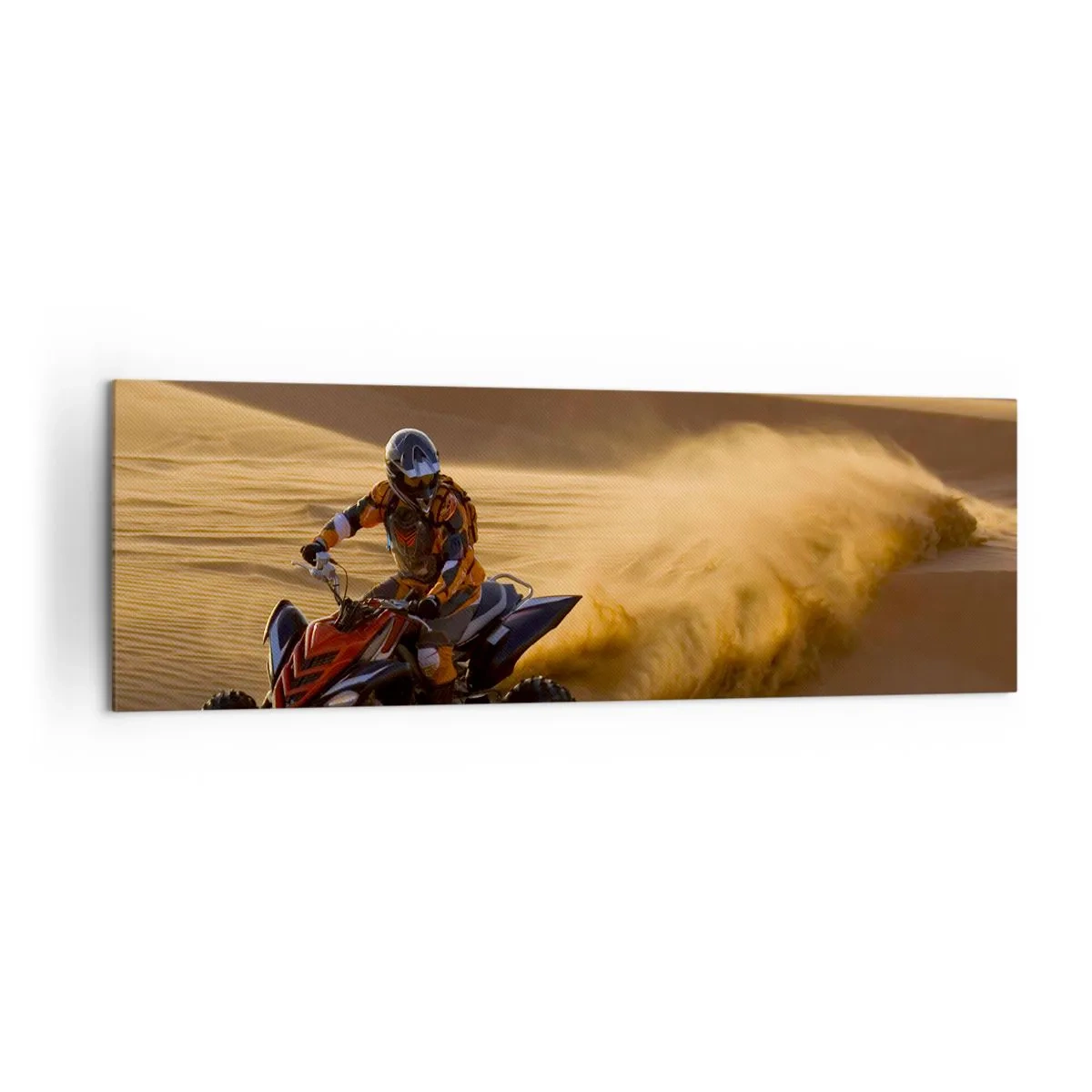 Lærredstryk - Billede på lærred - På bølger af sand - 160x50 cm