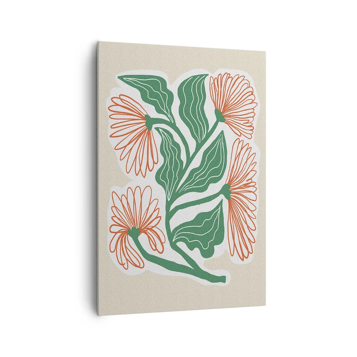 Lærredstryk - Billede på lærred - Folkeligt og moderne - 70x100 cm