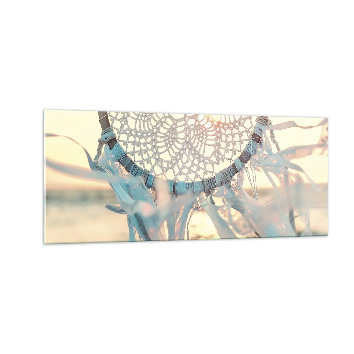 Billede på glas - Totem med blonder - 100x40 cm