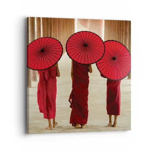 Lærredstryk - Billede på lærred - På vej til det rene land - 40x40 cm