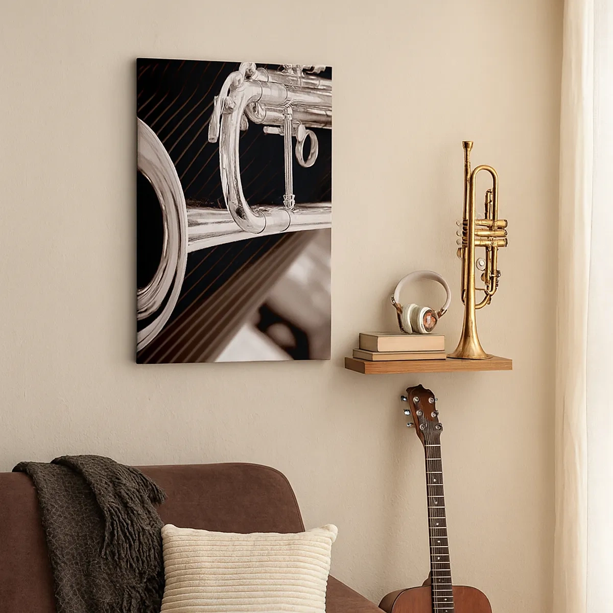 Lærredstryk - Billede på lærred - En musikalsk rejse til 1930'erne. - 50x70 cm