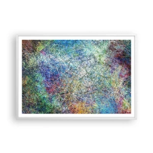 Plakat i hvid ramme - Så enkelt er det ikke - 100x70 cm