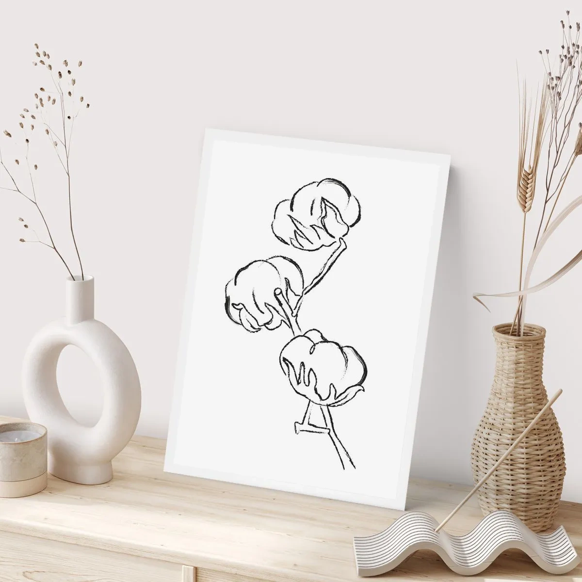 Plakat - Bomuld ned - 70x100 cm