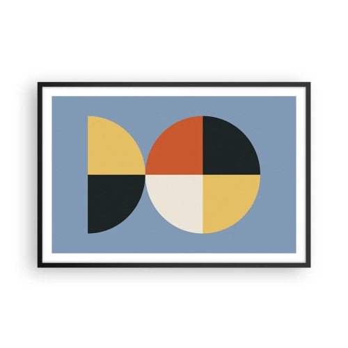 Plakat i sort ramme - Se og tæl - 91x61 cm