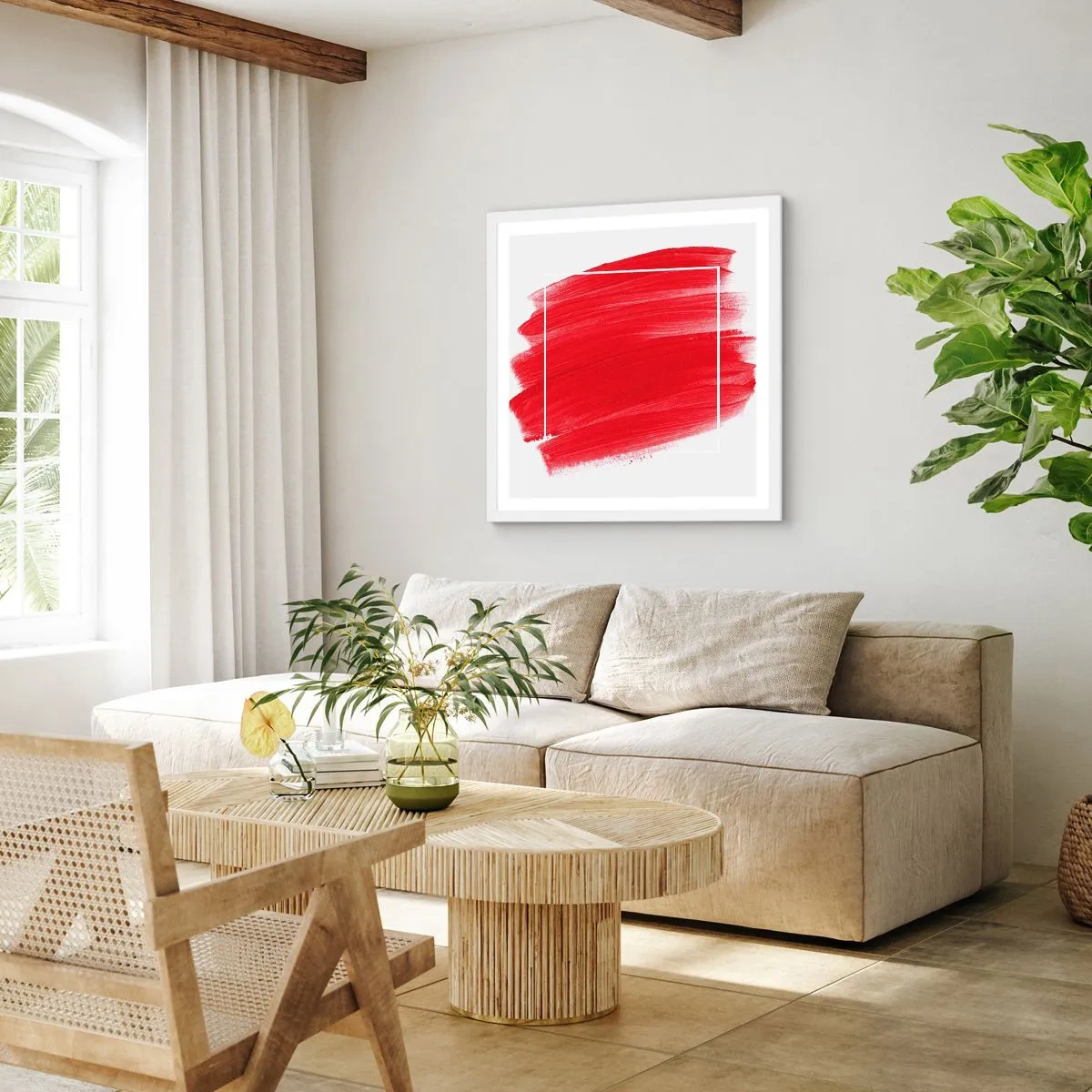 Plakat i hvid ramme - Uden for rammen - 40x40 cm