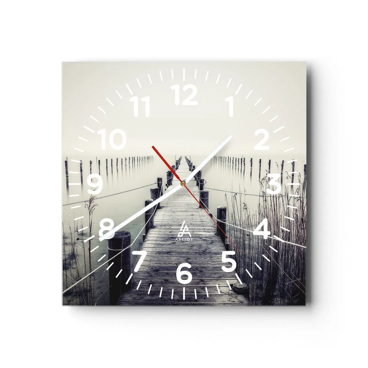 Vægur, Uret - Fordyb dig i fred - 40x40 cm