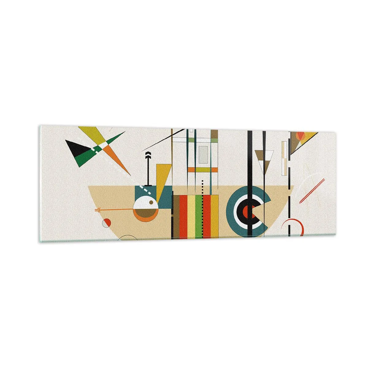Billede på glas - Og verden griner - 90x30 cm
