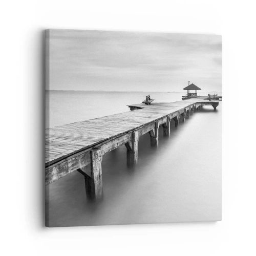 Lærredstryk - Billede på lærred - Ind i det fjerne - 30x30 cm