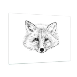 Billede på glas - Kan disse øjne lyve? - 100x70 cm