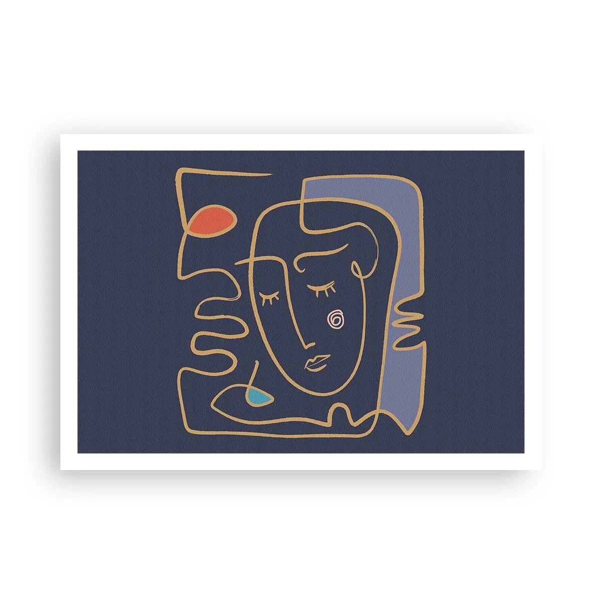 Plakat - I drømmerier - 100x70 cm