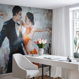 Fototapet Premium Sand - Dirty dancing - Abstraktion, Dans, Tango - 300x210 cm