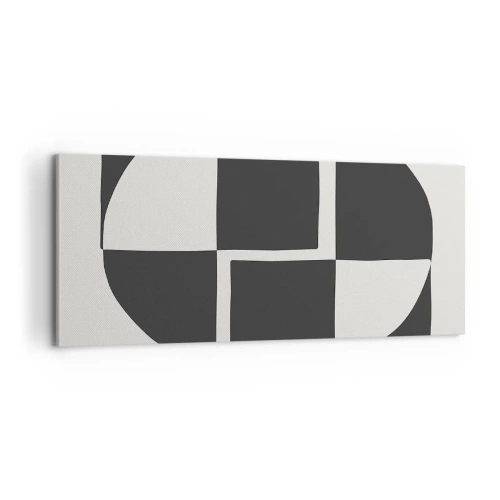 Lærredstryk - Billede på lærred - Antitese - syntese - 100x40 cm