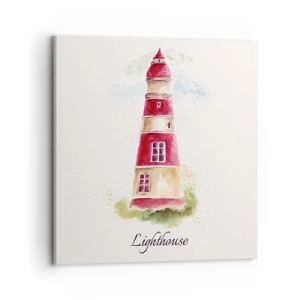 Lærredstryk - Billede på lærred - Altid vejret omkring - 70x70 cm