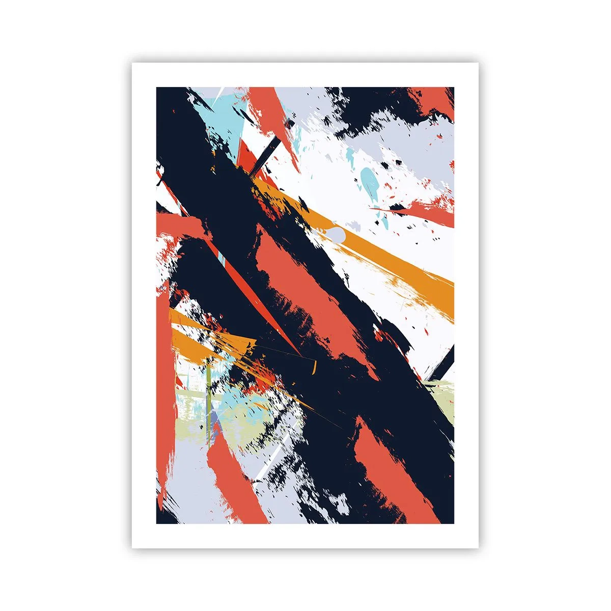 Plakat - Dynamisk sammensætning - 50x70 cm