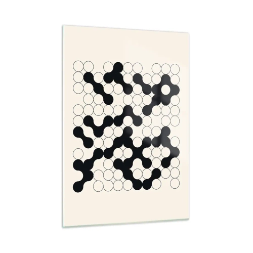 Billede på glas - Kinesisk spil - variation - 50x70 cm