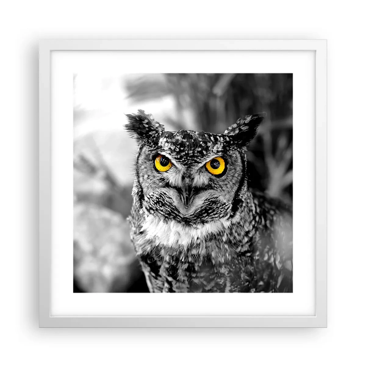 Plakat i hvid ramme - Intet kan skjules - 40x40 cm