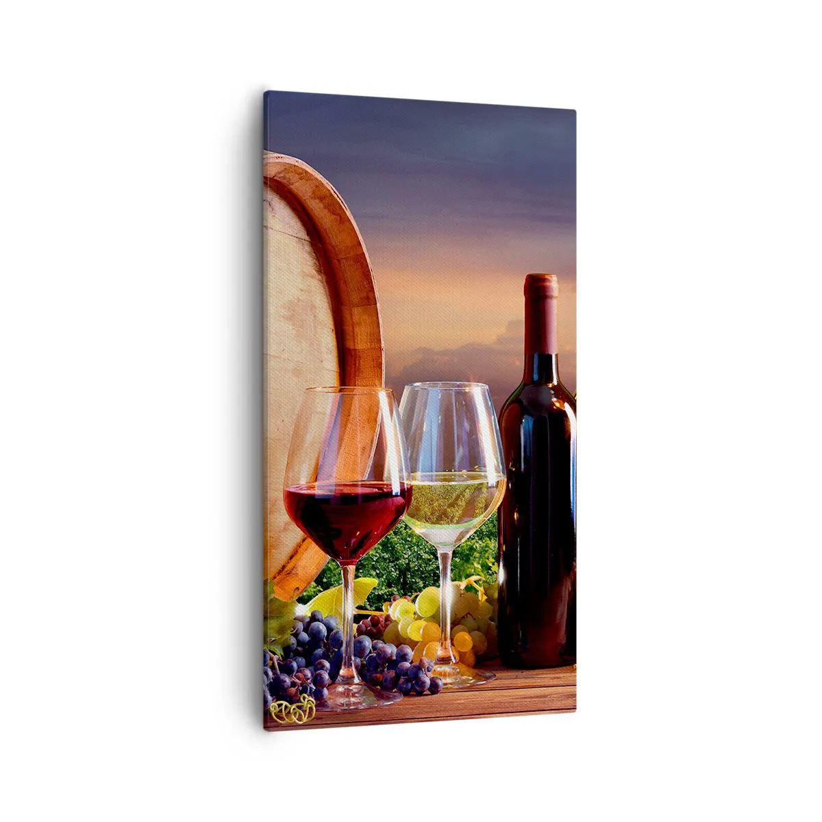 Lærredstryk - Billede på lærred - Livet har smag her - 55x100 cm