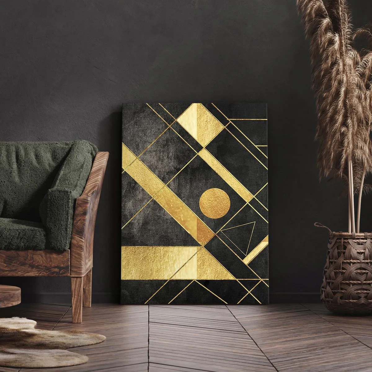 Lærredstryk - Billede på lærred - Ørkenens sol - 50x70 cm