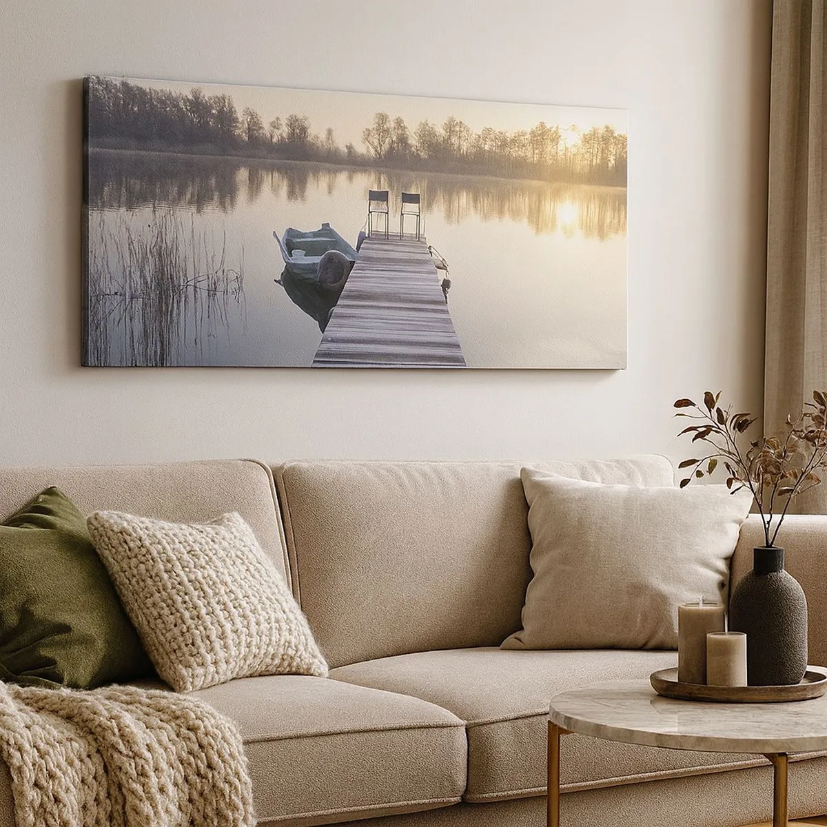 Lærredstryk - Billede på lærred - Jeg kommer tilbage om et stykke tid - 100x40 cm