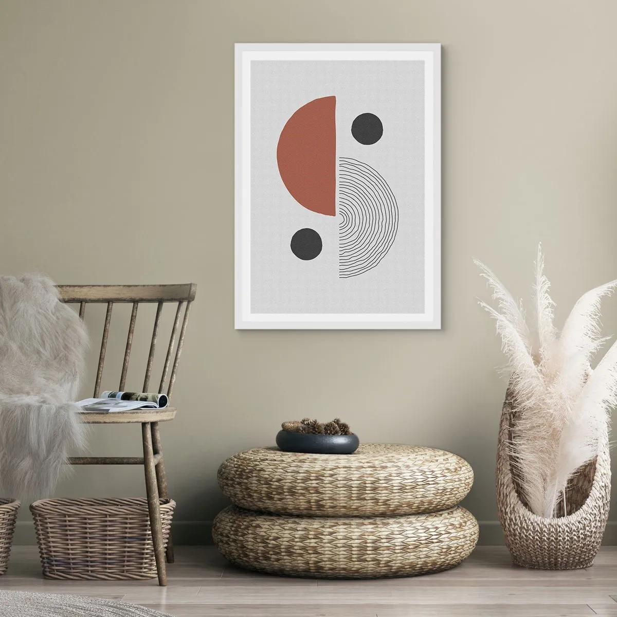 Plakat i hvid ramme - Perfektion af hjulet - 40x50 cm