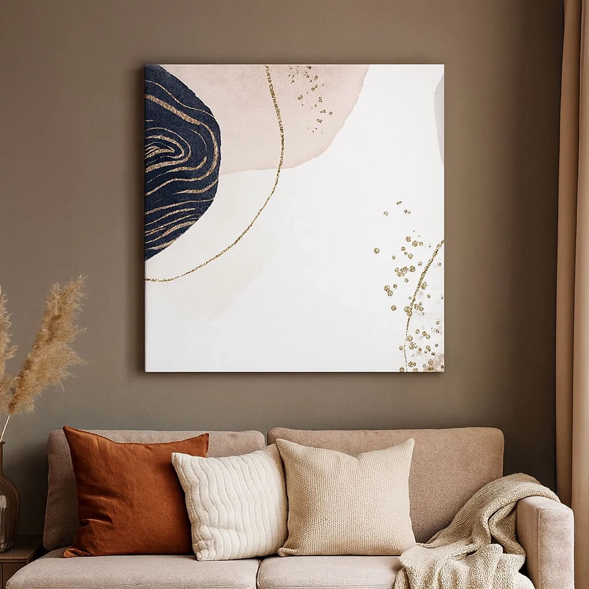 Lærredstryk - Billede på lærred - Alt flyder - 30x30 cm