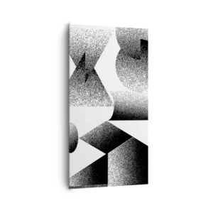 Lærredstryk - Billede på lærred - Vinkler og ovaler - 65x120 cm